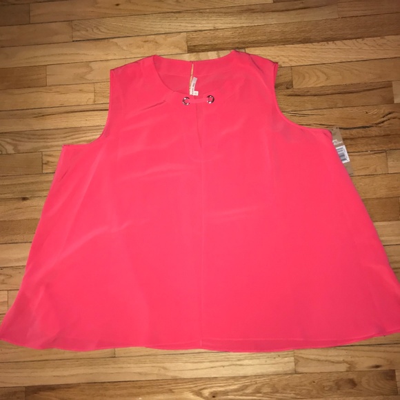 RACHEL Rachel Roy Tops - NWT Rachel Rachel Roy 3X Coral Sleeveless Top: 109